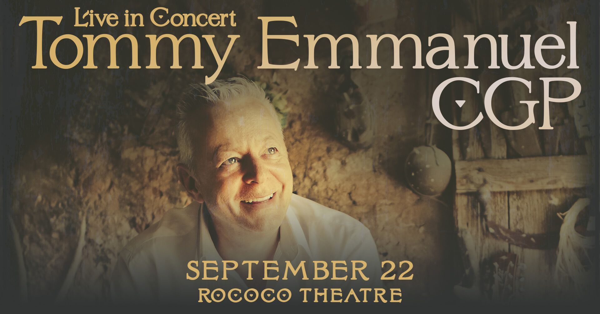 Tommy Emmanuel September 22 Rococo Theatre Thank You To Our Sponsors